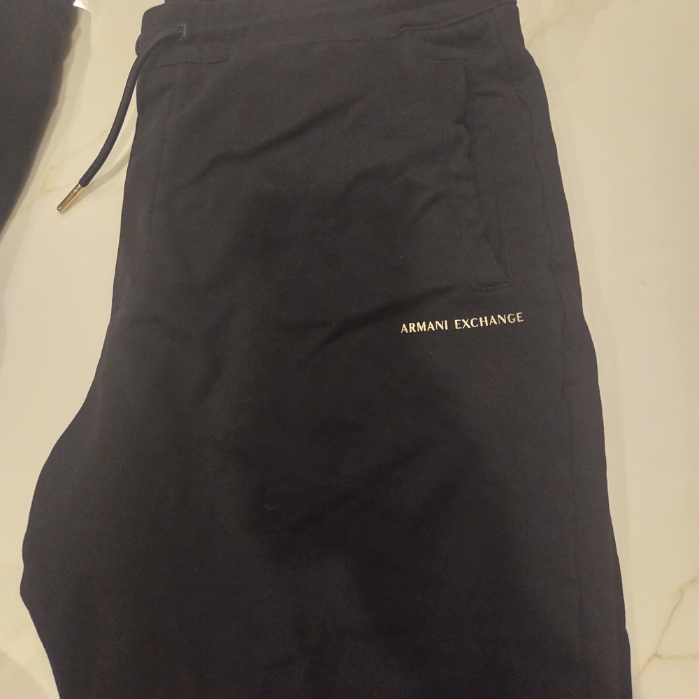 Armani Exchange Black Sweatshirt and Joggers Set - Picture 4 of 4